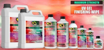 UV Nagel Gel Finishing Wipe, klebrige Rückstände Entferner, Reiniger, Pinsel Reiniger UK - Bild 1 von 4