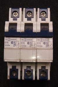 Lot of 3 - Altech Corp ABL Sursum 1D15UM 15A DIN rail mounted - Picture 1 of 8