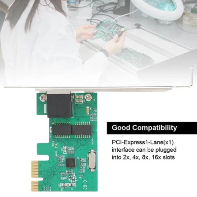 RTL 8111F 10/100/1000Mbps PCI-E Gigabit Ethernet LAN Network Card PCI Express - Image 1 of 4
