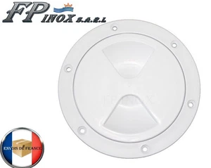Trappe Ronde Blanche Plastique 170mm avec Joint - Foto 1 di 1
