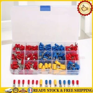 280Pcs Insulated Cable Connector Useful Electrical Wire Crimp Butt Ring Fork Set - Afbeelding 1 van 12