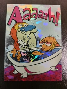 1993 Topps Ren Stimpy Aaaaah PRISMATIC SPLATTER Karte #45 - Bild 1 von 2