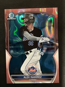 Alex Ramirez 2023 Bowman Chrome Rose Gold Lava Refractor BDC-17 Serial #03/10 - Picture 1 of 3