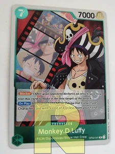 Monkey D. Luffy ® Rara Holo ® Paramount War R OP02-041 ® One Piece ® Inglese - Picture 1 of 2