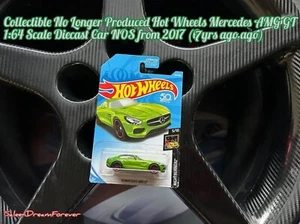 HW HOT WHEELS 2015 MERCEDES AMG GT ELECTRIC GREEN VARIATION 1:64 DIECAST CAR NOS - Picture 1 of 7