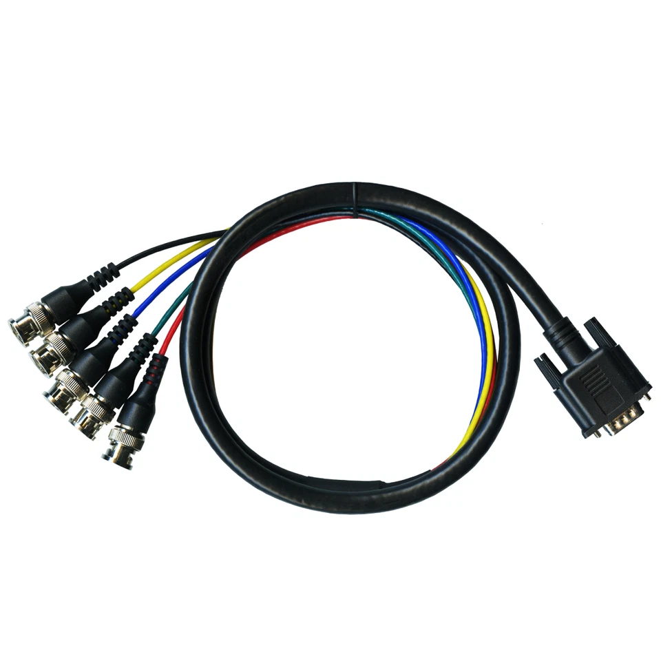 VGA to x5 BNC Cable RGBs RGBHV MiSTeR PVM BVM Extron Switchers - Image 1 of 1