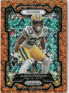 2023 Panini Prizm Orange Disco Jaire Alexander Green Bay Packers #109 Parallel - Picture 1 of 2