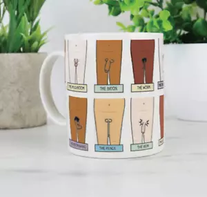 Lustiger unhöflicher Willy Penisbecher offensiver Becher Erwachsene Humor Cock Keramik Neuheit Geschenk - Bild 1 von 2
