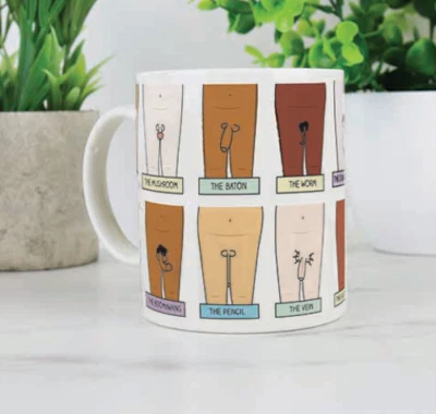 GIFT REPUBLIC GR Willy Penis Mug Offensive Mug Rude Adult Humour Cock Ceramic Novelty Gift