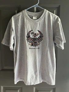 Vancouver Canada Grey T-Shirt Embroidered Native Indian Eagle Art M Tribal - Picture 1 of 7
