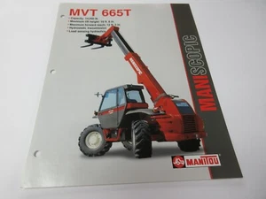 Manitou MVT 665T Telehandler Brochure 2 Page - Picture 1 of 1