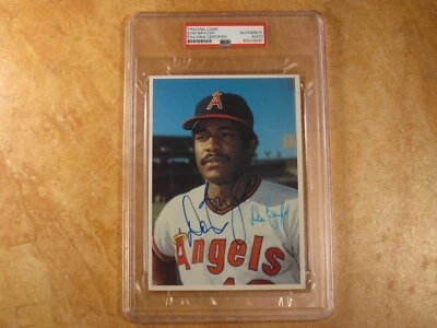 DON BAYLOR (MVP) SIGNED AUTOGRAPHED 1980 TOPPS SUPER CARD CALIFORNIA ANGELS PSA - Image 1 of 2