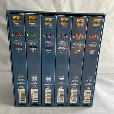 Victory At Sea WWII Documentary VHS 6-Tape Box Set NBC Naval War Series 26 Ep. - Image 1 of 4