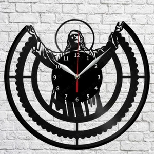Jesus Vinyl Record Wall Clock Home Fan Art Decor 12'' 30 cm 5498 - Picture 1 of 12