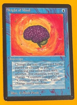 MTG SLEIGHT OF MIND Beta (OldManMTG 007-836) - Image 1 of 4