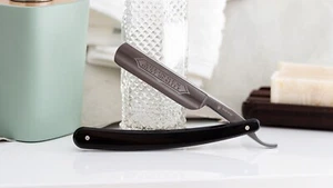 Dovo Razor Best Quality 5/8 " Carbon Steel round Head Acrylic Solingen Germany - Picture 1 of 8