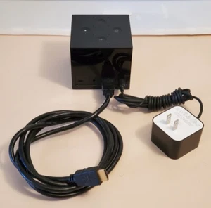 AMAZON Fire TV ALEXA Cube EX69VW. 4K Ultra HD Media Streamer & Virtual Assistant - Picture 1 of 8