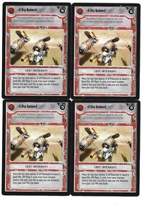 A Step Backward x4 7/10 LP- Decipher Star Wars Tatooine SWCCG LTASB-01 - Picture 1 of 1