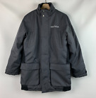Nautica Boys Puff Jacket Gray Collared Zip Snaps Pockets Insulated Size L-14/16