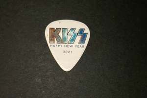 KISS Eric Singer Signature Happy New Year 2021 Tour Authentic Guitar Pick - Picture 1 of 7