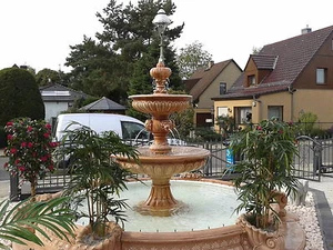 Gartenbrunnen Kompletsystem Berlino LED Springbrunnen Brunnen Art.2400/TE - Bild 1 von 11