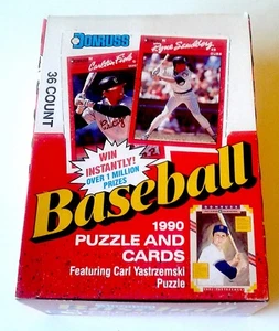 1990 DONRUSS 1 WAX BOX 36 PACKS 1 ST PRINT FIND RARE ERROR CARDS $$$$ - Picture 1 of 2