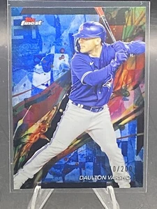 2024 Topps Finest Dalton Varsho Blue /200 SP Toronto Bluejays #65 - Picture 1 of 2