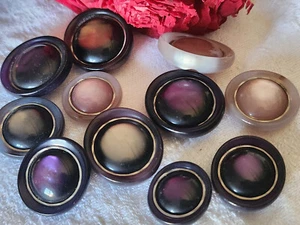 Lot 11 boutons vintage ovale panaché  1,7 sur  1,8 à  2,2 sur 2,4 cm ref 5997 - Picture 1 of 6