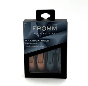 Fromm Style Artistry Maximum Hold 4 Soft Matte Hair Clips - Picture 1 of 1