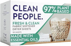 Fabric Softener Sheets - Dryer Sheets - Softens & Removes Static Cling - Vegan L - Picture 1 of 12