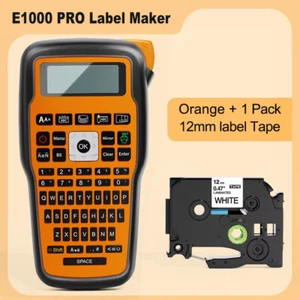 E1000-Pro Industrial Heat Shrink Label Maker Printer for Brother P-Touch Tapes - Picture 1 of 23