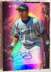 Jacob Gatewood 2014 Bowman Sterling Purple Refractor Auto Card #40/99 Brewers - Picture 1 of 1