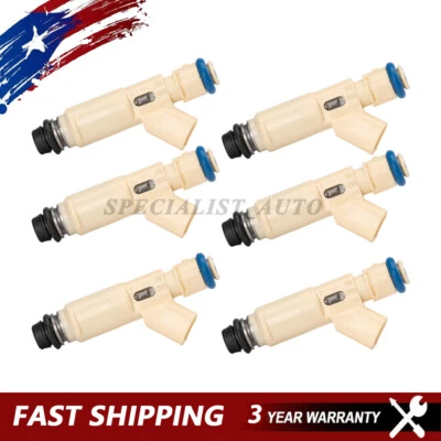 6Pcs Fits 01-04 Ford Mazda Tribute 3.0L V6 Fuel Injectors 195500-3520 YL8E-C7B - Изображение 1 из 4