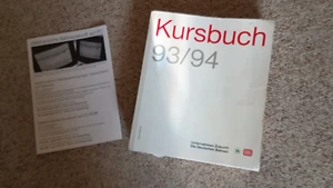 Kursbuch 93/94 Unternehmen Zukunft Die Deutschen Bahnen, Aufdruck "Dienststück" - Bild 1 von 2