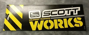 Scott Holeshot Tearoffs 10pk Universal Tear Offs Scott Goggles USA Works System  - Picture 1 of 2