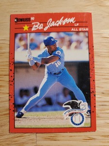 Bo Jackson Kansas City Royals LF All Star 1990 Donruss Baseball Card # 650