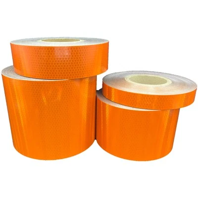 Orange Reflective Tape High Intensity Oralite HIP 1" 2" 4" 6" Type 4 Nikkalite