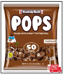 Tootsie Pops Lutscher mit Schokoladengeschmack und schokoladiger Mitte 50 Stück - Bild 1 von 3