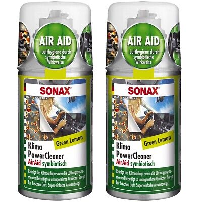SONAX Klima Power Cleaner AirAid Klimanalagenreiniger Duft Green Lemon 2 X 100ml • 17.99€