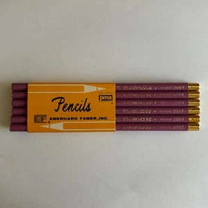 Lote De 12 Lápices De Colores Malva 8004 De Colección Eberhard Faber Design 3H Nuevo De Lote Antiguo - Imagen 1 de 4