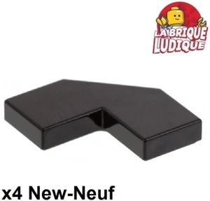 Lego 4x Tile plaque lisse 2x2 corner coin angle facet noir/black 27263 NEUF - Picture 1 of 1