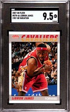 LEBRON JAMES 2007-08 Fleer Retro 1987 Variation #87R-66 SGC 9.5 - Population = 2