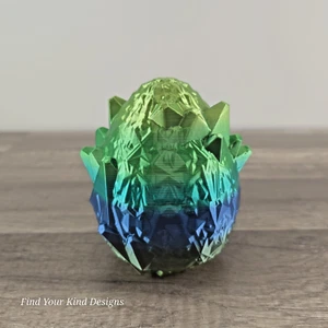 Huevo de cristal impreso en 3D para mini impresiones o para regalos sorpresa en Pascua 4,5 pulgadas - Imagen 1 de 6