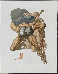 Salvador Dali "Der Geizige und der Verlorene" Original Göttlich auf Japan Nacré - Bild 1 von 7