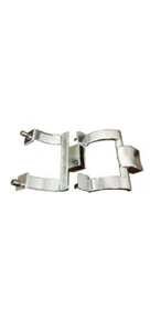 Chrome Shower Door Towel Bar Brackets Only, 2" Screw Holes - Picture 1 of 2