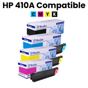 Lot de cartouches de toner CMJN pour HP 410A M452DN M452NW M377DW (2 300 pages) - Photo 1/5