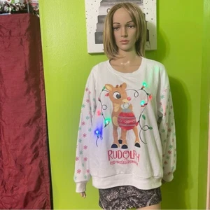 RUDOLPH LED Christmas Sweater XL - Picture 1 of 9