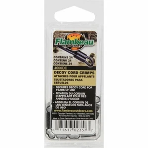 Flambeau Outdoors Floating Duck Decoy Cord Crimps 24 pack MPN 40000DC-1 NIB - Picture 1 of 2
