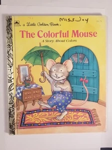 The Colorful Mouse: a story about colors VTG Little Golden Book 1991 Durrell - Foto 1 di 8