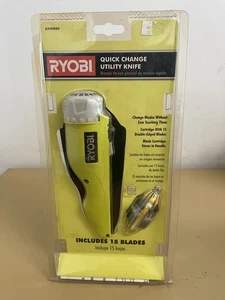RYOBI A24NK05 Yellow Quick Change Utility Knife w/15 Blades, New & Sealed - Picture 1 of 8